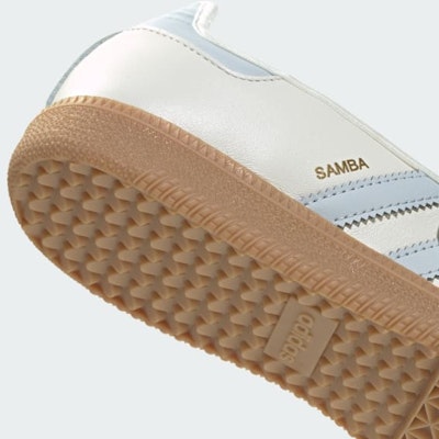 (W) Adidas Samba Jane Blanco Nube/Goma/Azul Halo JR7339 Cheap (W) Adidas Samba Jane Blanco Nube/Goma/Azul Halo JR7339