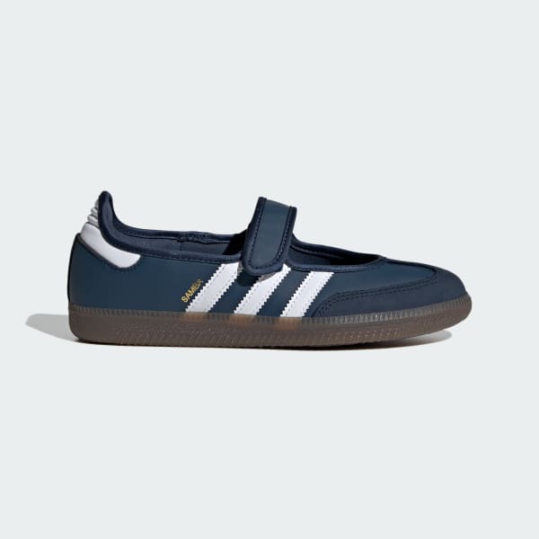 (Women) Adidas Samba Jane Crew Navy/Cloud White/Gold Metallic IH6484