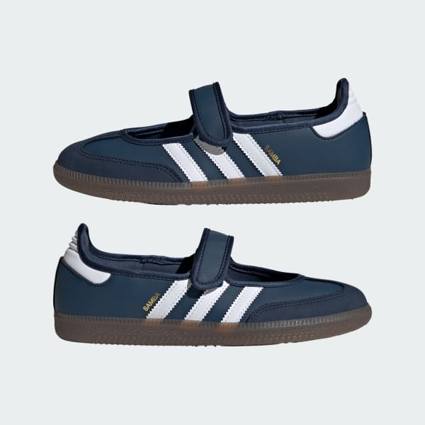 Cheap (W) Adidas Samba Jane 深藍/雲白/金屬金 IH6484