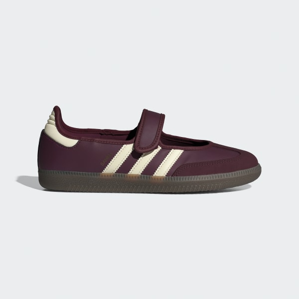(Women) Adidas Samba Jane Maroon/Cream White/Gold Metallic IH6561