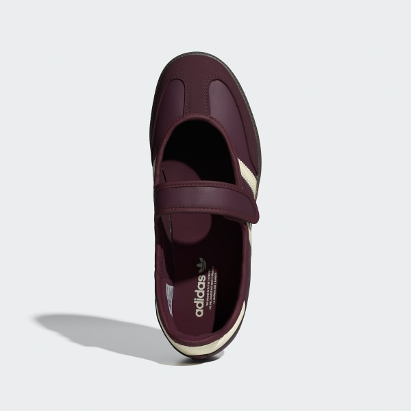 Shop (Women) Adidas Samba Jane Maroon/Cream White/Gold Metallic IH6561