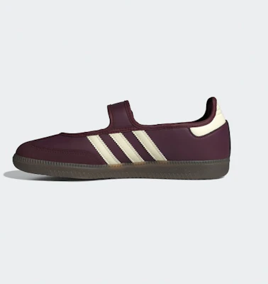 (Women) Adidas Samba Jane Maroon/Cream White/Gold Metallic IH6561 Cheap (Women) Adidas Samba Jane Maroon/Cream White/Gold Metallic IH6561