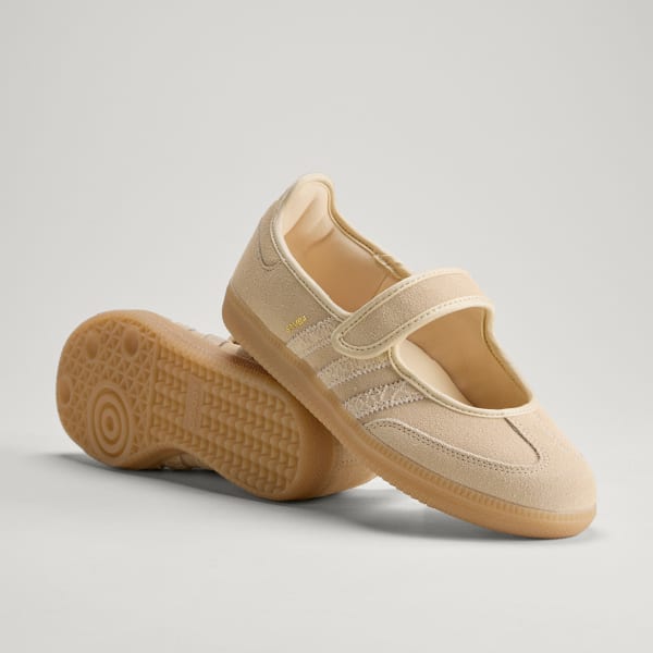(Women) Adidas Samba Jane Sand Strata/Sand Strata/Gold Metallic HQ9496