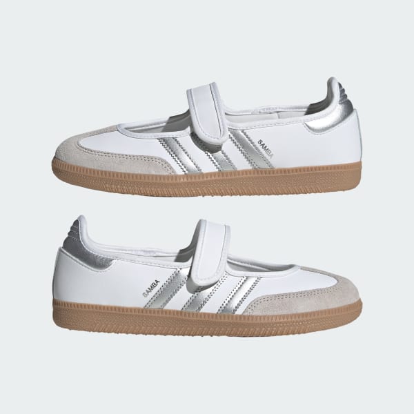 Cheap (W) Adidas Samba Jane Zapatillas Blanco Nube/Plateado Metálico/Goma KJ3785