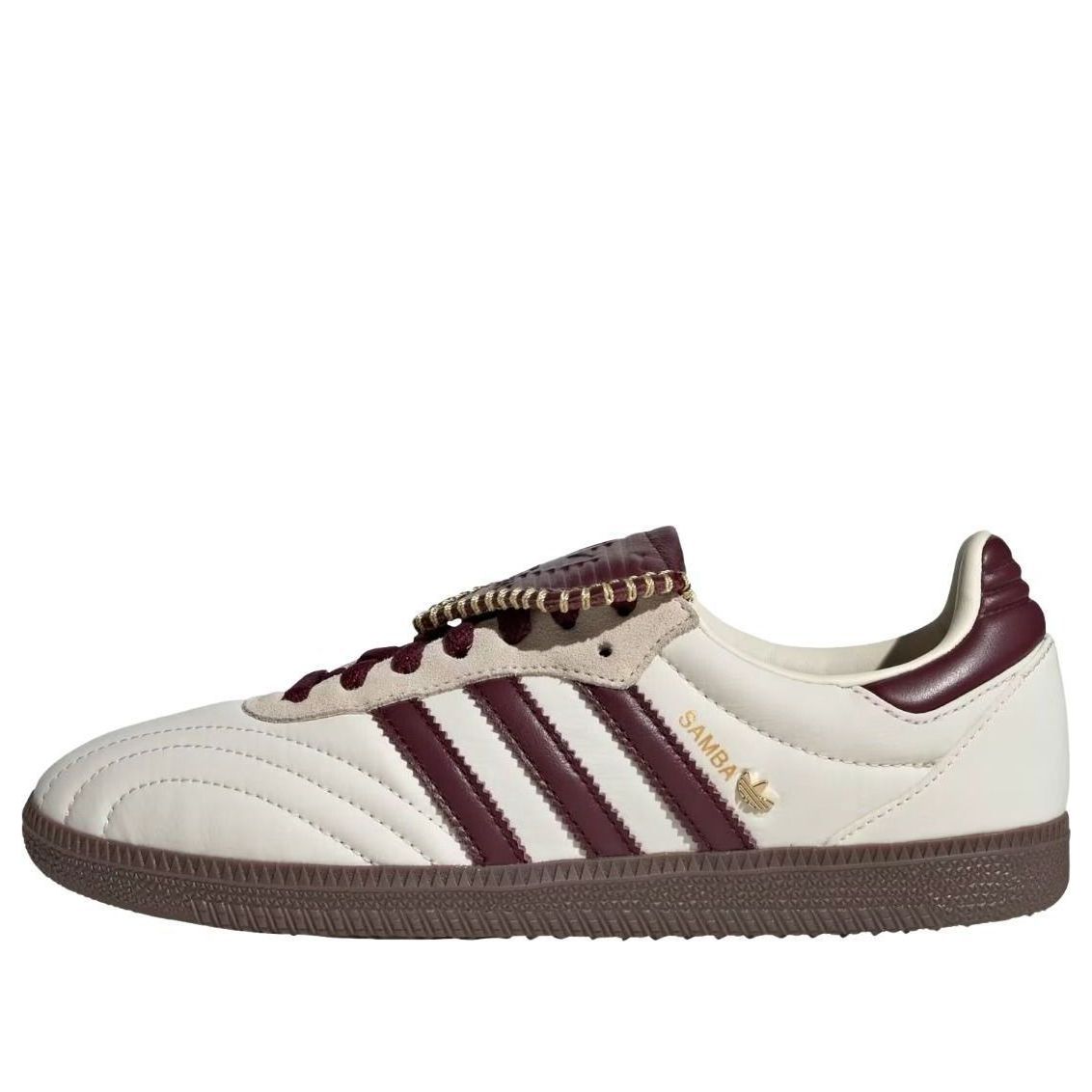 (Women) adidas Samba Long Tongue 'Cream White Maroon' IH9045