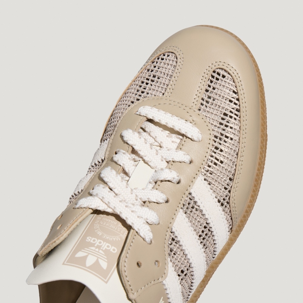Shop (W) adidas 愛迪達 Samba Mule 穆勒鞋 米色「Beige Off White Gum」 HP5051