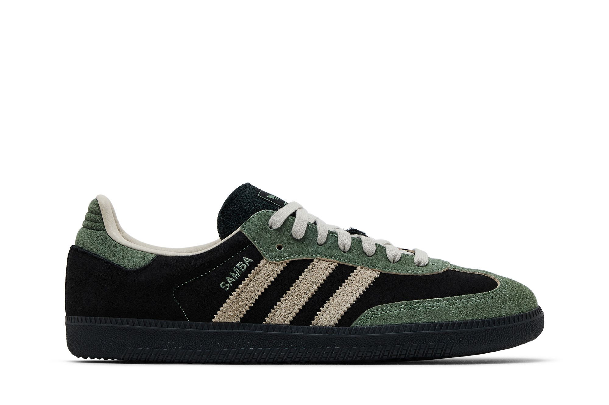 (Women) adidas Samba OG 'Black Silver Green' JI2680