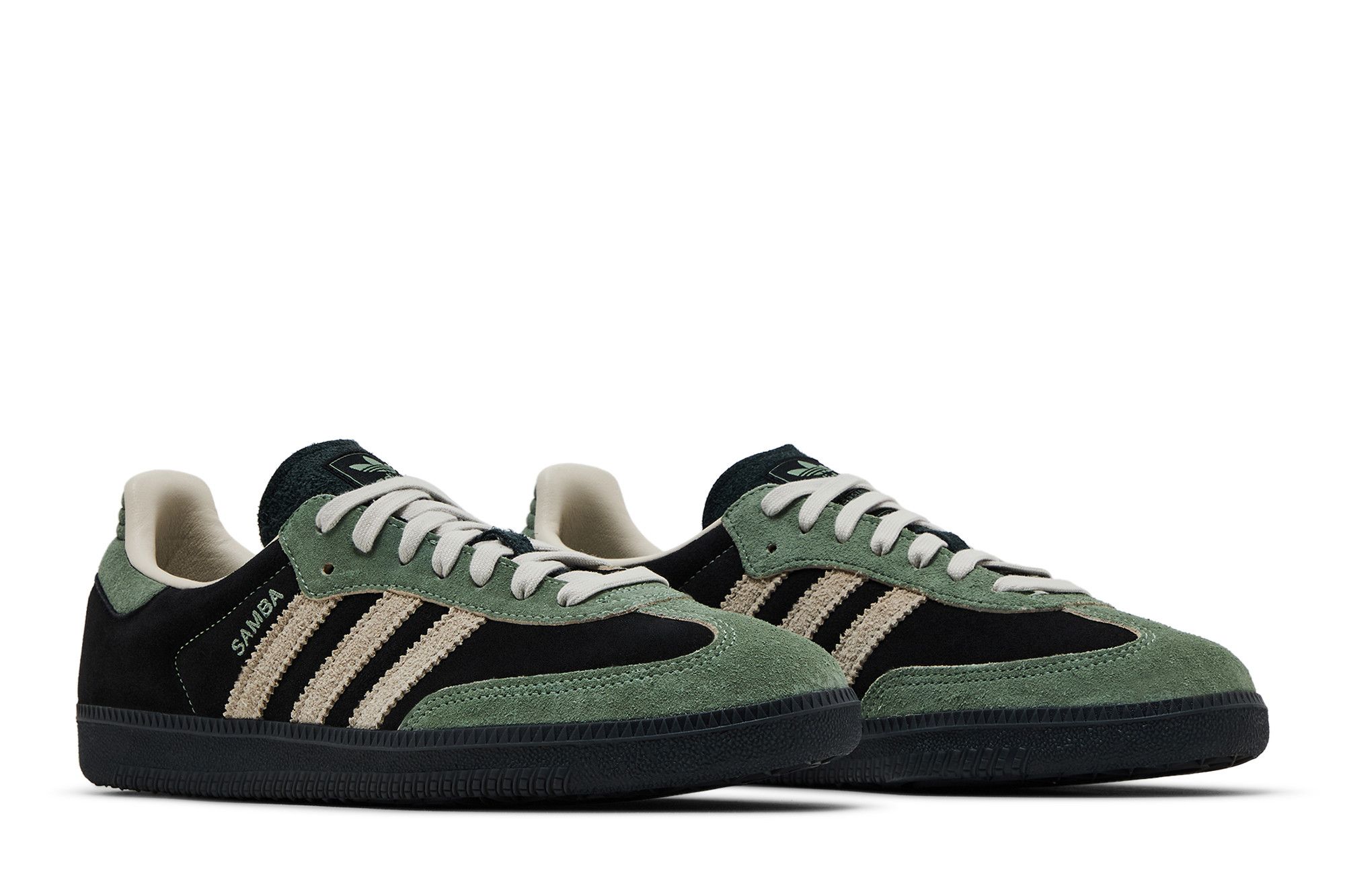 Cheap (W) adidas Samba OG ''Noir Argent Vert'' JI2680