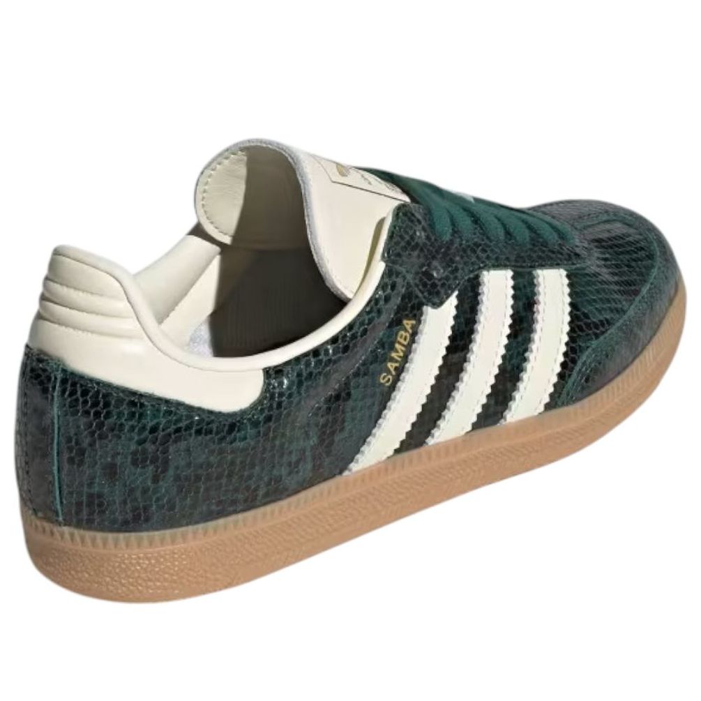 Sizing adidas Samba OG 'Verde Universitario Gum Piel de Serpiente' JR8848