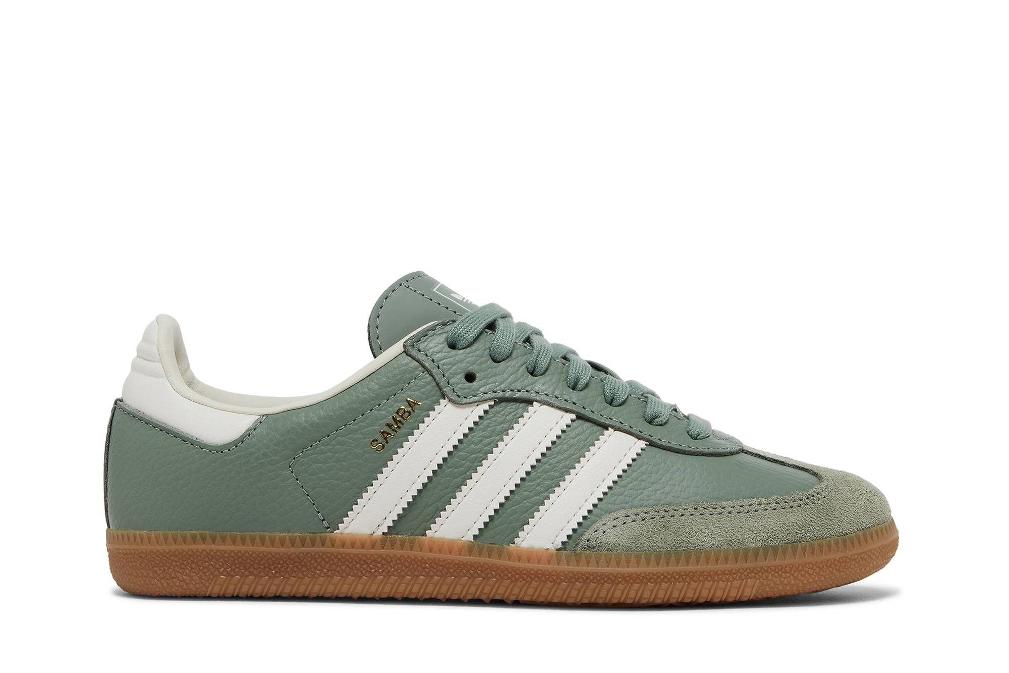 (Women) adidas Samba OG Silver Green Gum IE7011 Nicesnk