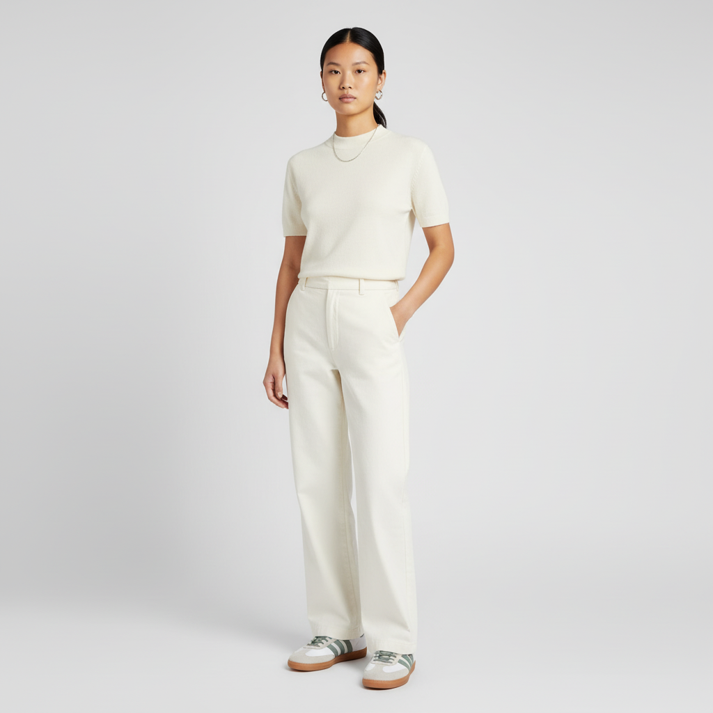 Lookbook (W) adidas Samba OG 'Putih Perak Hijau' ID0492