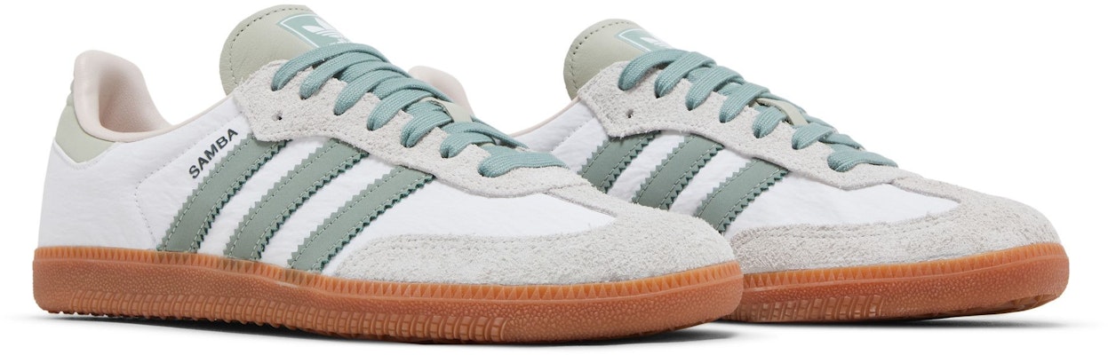 (W) adidas Samba OG 'Putih Perak Hijau' ID0492 2