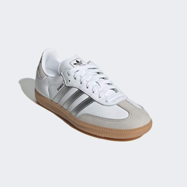 Details for (Women) adidas Samba OG 'White Silver Metallic Grey' JI2725