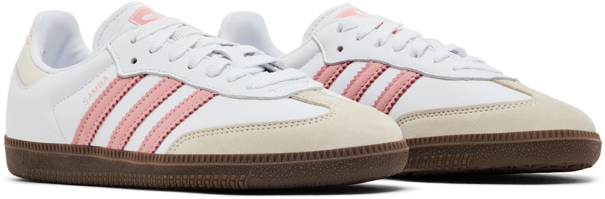 (Women) adidas Samba OG 'White Wonder Mauve' JI2677 Cheap (Women) adidas Samba OG 'White Wonder Mauve' JI2677