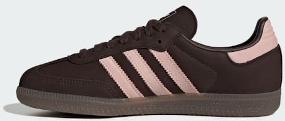 (W) Adidas Samba OG Aurora Kopi/Pink Sandy/Putih Awan IH9166 Details for (W) Adidas Samba OG Aurora Kopi/Pink Sandy/Putih Awan IH9166
