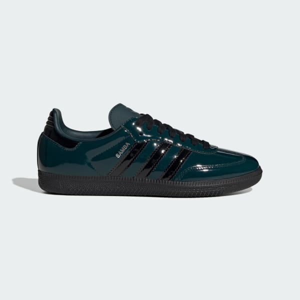 (Women) Adidas Samba OG Aurora Ivy/Core Black/Silver Metallic JR8750