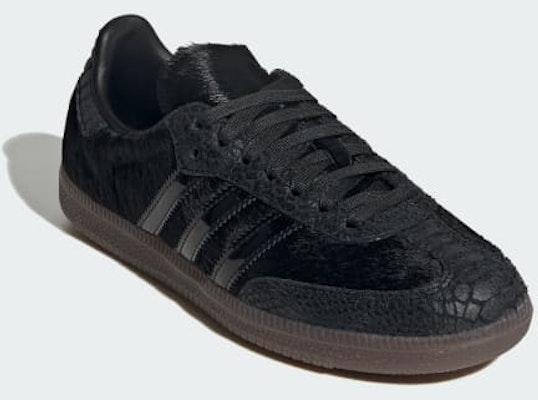 (W) Adidas Samba OG Klasik Core Black/Core Black/Off White IH9149 Details for (W) Adidas Samba OG Klasik Core Black/Core Black/Off White IH9149