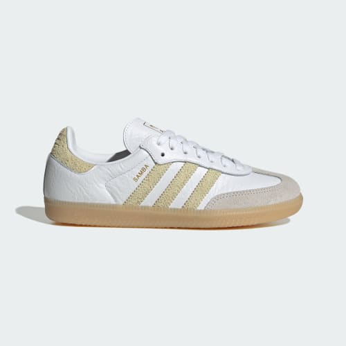 (Women) adidas Samba OG Cloud White/Dual Yellow/Gum LA0972