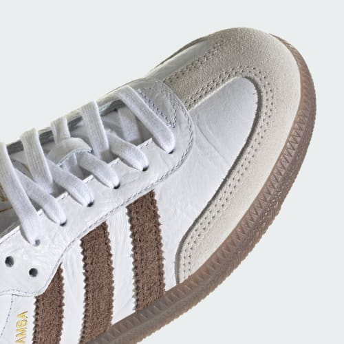 Cheap (W) adidas Samba OG 白色/大地色/生膠 LA0971