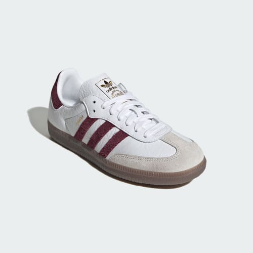 Shop (W) adidas Samba OG 雲白/酒紅/生膠 LA0973