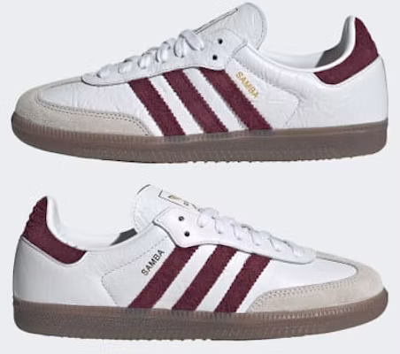 (W) adidas Samba OG 雲白/酒紅/生膠 LA0973 Sizing (W) adidas Samba OG 雲白/酒紅/生膠 LA0973