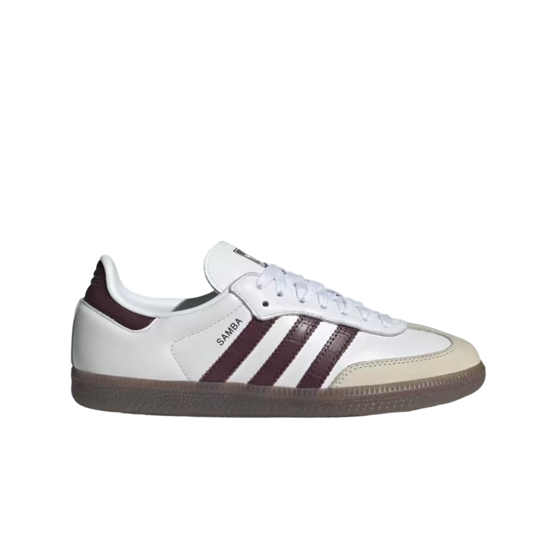 (Women) adidas Samba OG Cloud White Maroon KJ7456