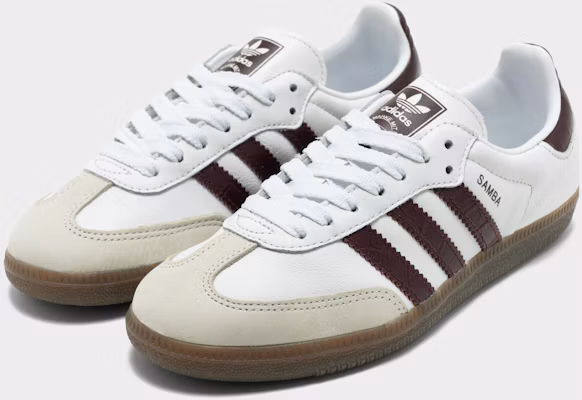 (W) 阿迪达斯 adidas Samba OG 云白酒红色休闲鞋 KJ7456 Order (W) 阿迪达斯 adidas Samba OG 云白酒红色休闲鞋 KJ7456