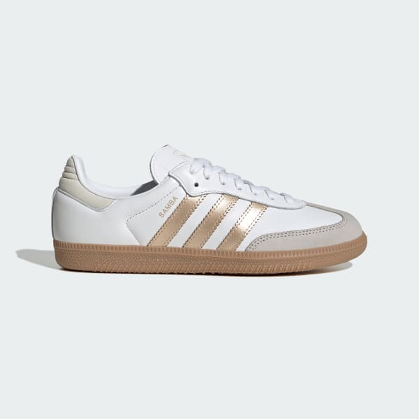 (Women) adidas Samba OG Cloud White/Wonder Gold Met /Grey One IH9127