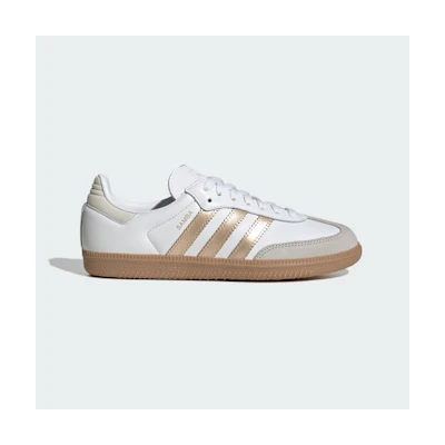 (W) adidas Samba Cloud White/Wonder Gold Met /Grey One