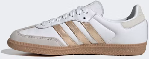 Cheap (Women) adidas Samba OG Cloud White/Wonder Gold Met /Grey One IH9127