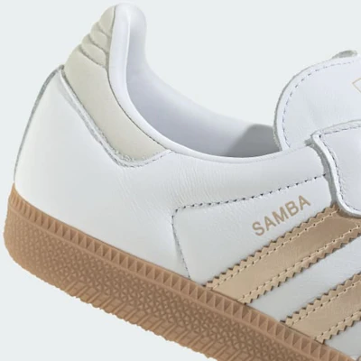 (Women) adidas Samba OG Cloud White/Wonder Gold Met /Grey One IH9127 1