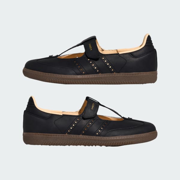 Cheap (W) adidas Samba OG Hitam Core/Crystal Sand/Gum Coklat KJ3970