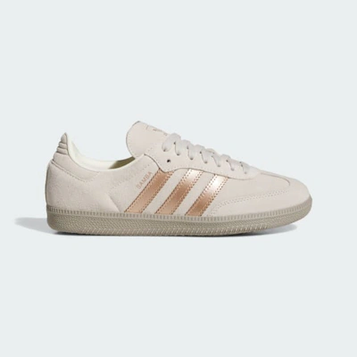 (Women) Adidas Samba OG Off White/Copper Metallic/Putty Beige