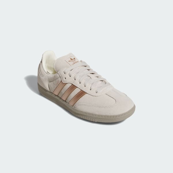 Purchase (W) Adidas Samba OG Off White/Copper Metallic/Putty Beige Putih/Coklat/Beige JQ2106