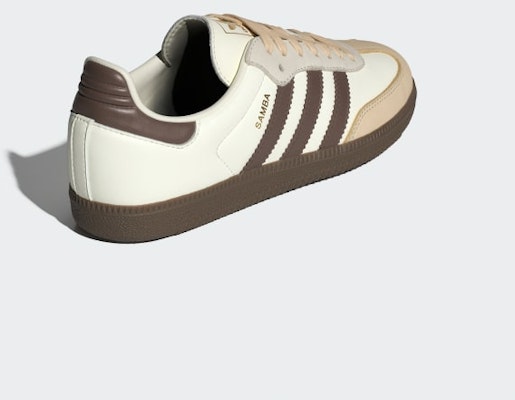 (Women) Adidas Samba OG Off White/Earth Strata/Gum JR8842 Details for (Women) Adidas Samba OG Off White/Earth Strata/Gum JR8842