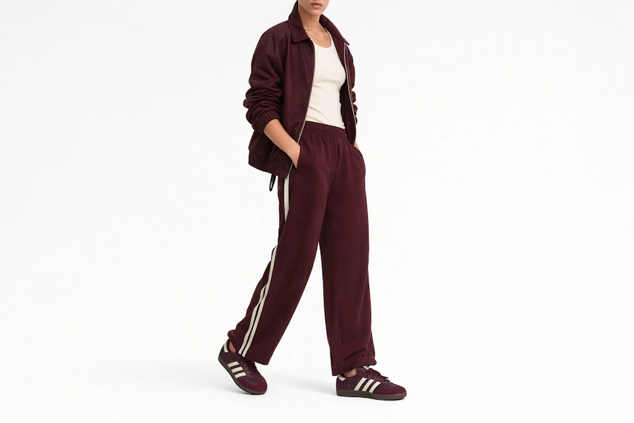 (W) Adidas Samba OG Retro Classique Baskets Bordeaux/Blanc Crème/Or Métallisé IH3979 Order (W) Adidas Samba OG Retro Classique Baskets Bordeaux/Blanc Crème/Or Métallisé IH3979