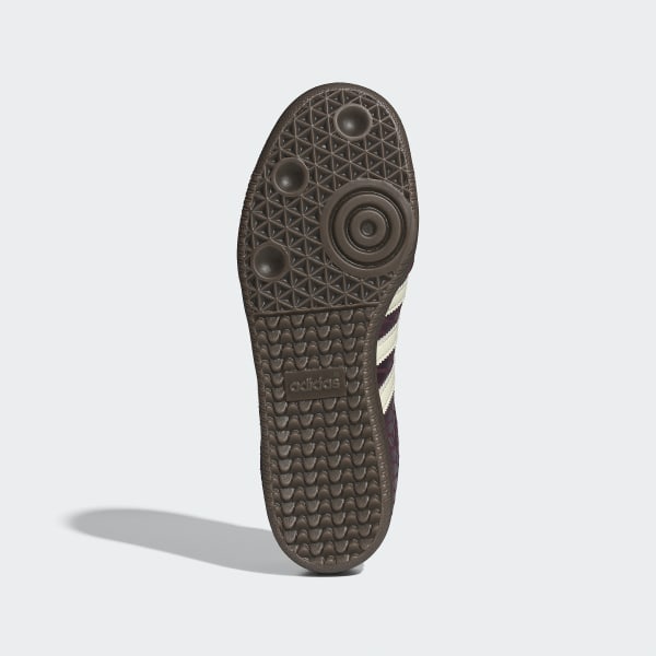 Purchase (W) Adidas Samba OG Retro Classique Baskets Bordeaux/Blanc Crème/Or Métallisé IH3979