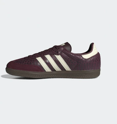 (W) Adidas Samba OG Retro Classique Baskets Bordeaux/Blanc Crème/Or Métallisé IH3979 Cheap (W) Adidas Samba OG Retro Classique Baskets Bordeaux/Blanc Crème/Or Métallisé IH3979