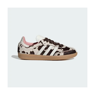 (W) Adidas Samba Shoes Dark Brown/Off White/Gum