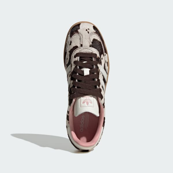 Shop (Women) Adidas Samba OG Shoes Dark Brown/Off White/Gum JR1256