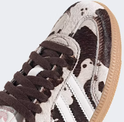(Women) Adidas Samba OG Shoes Dark Brown/Off White/Gum JR1256 2