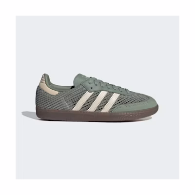 (W) Adidas Samba Silver Green/Wonder White/Gold Metallic