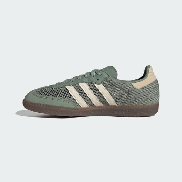 Details for (W) Adidas Samba OG 銀綠/奇幻白/金屬金 IH4002