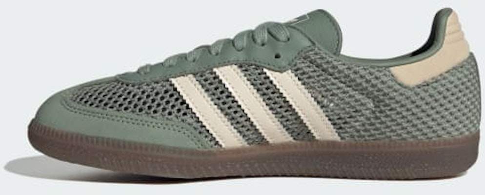 (W) Adidas Samba OG 銀綠/奇幻白/金屬金 IH4002 Details for (W) Adidas Samba OG 銀綠/奇幻白/金屬金 IH4002