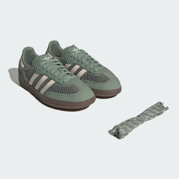 Cheap (W) Adidas Samba OG 銀綠/奇幻白/金屬金 IH4002