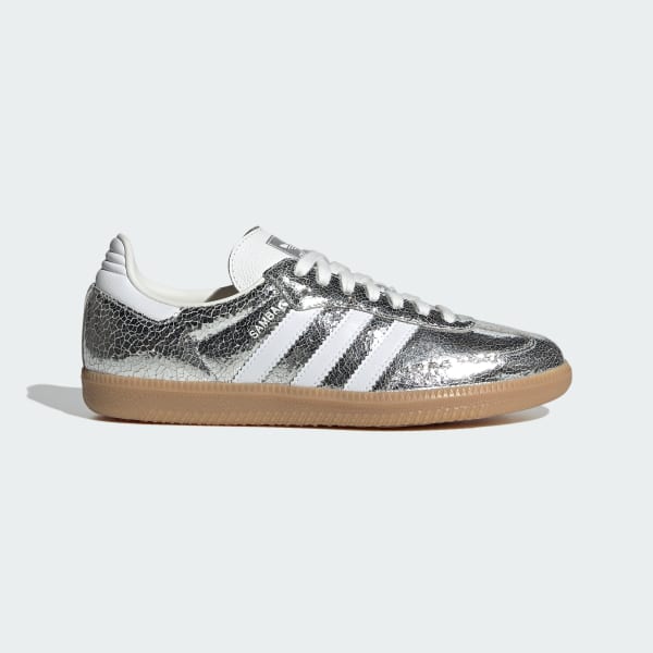 Buy (W) Adidas Samba OG 銀色金屬/雲白/核心白 JR0035