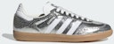 (Women) Adidas Samba OG Silver Metallic/Cloud White/Core White JR0035