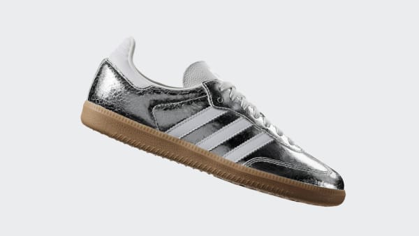 Lookbook (W) Adidas Samba OG 銀色金屬/雲白/核心白 JR0035