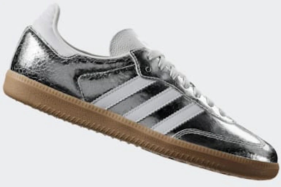 (W) Adidas Samba OG 銀色金屬/雲白/核心白 JR0035 Lookbook (W) Adidas Samba OG 銀色金屬/雲白/核心白 JR0035