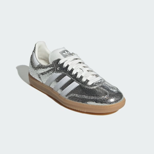 Details for (W) Adidas Samba OG 銀色金屬/雲白/核心白 JR0035
